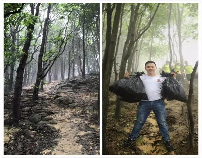 博皓人所到之處，皆無垃圾，滿滿當(dāng)當(dāng)?shù)拇? width=